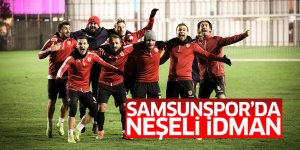 Samsunspor'da neşeli idman