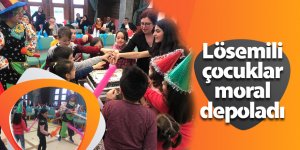 Lösemili çocuklar moral depoladı