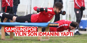 Samsunspor yılın son idmanını yaptı