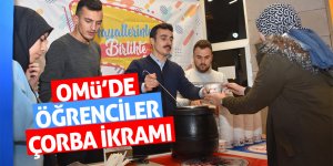 OMÜ’de öğrenciler çorba ikramı 