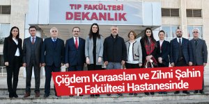 Karaaslan ve Şahin'den minik hastalara moral