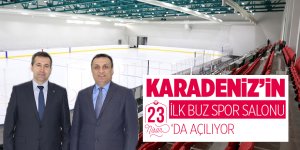Karadeniz'in ilk buz sporları salonu, 23 Nisan'da açılıyor