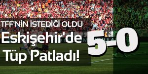 TFF'nin istediği oldu... Eskişehir'de tüp patladı