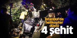 İstanbul'da helikopter düştü: 4 şehit