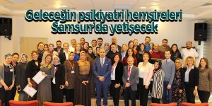 Psikiyatri hemşireleri belgelerini aldı