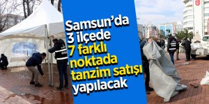 Samsun'da tanzim satış yerleri kuruldu