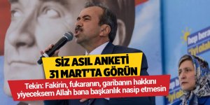 Siz asıl anketi 31 Mart'ta görün