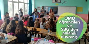 OMÜ öğrencileri ve SBG’den anlamlı davranış