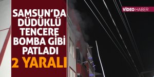 Ocakta unutulan düdüklü tencere patlayarak alev aldı: 2 yaralı