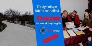 Türkiye'nin en küçük mahallesi sandık başına gitti