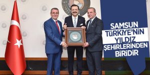 Samsun TSO Yönetimi, Hisarcıklıoğlu’nu ziyaret etti