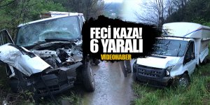 Üç araç kaza yaptı: 6 yaralı