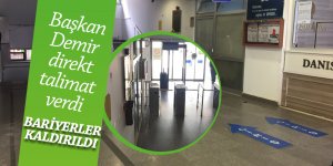Başkan Mustafa Demir bariyerleri kaldırttı