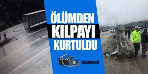 Mucize kurtuluş güvenlik kameralarına yansıdı