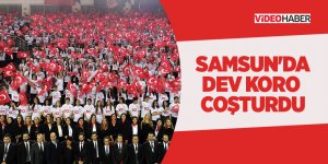 Samsun'da 1919 kişilik koro kulakların pasını sildi