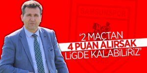 Ahmet Karayılmaz: "2 maçtan 4 puan alırsak ligde kalabiliriz"