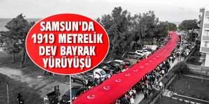 Samsun'da dev bayrak yürüyüşü