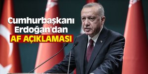 Cumhurbaşkanı Erdoğan'dan af açıklaması