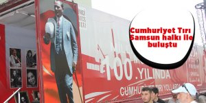 Cumhuriyet Tırı Samsun halkı ile buluştu