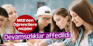 MEB’den öğrencilere müjde! Devamsızlıklar affedildi