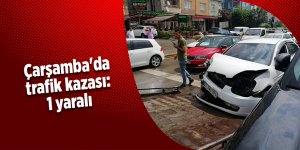 Çarşamba'da trafik kazası: 1 yaralı