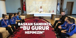 Sandıkçı başarılı sporcuları ağırladı