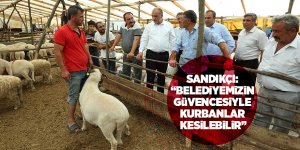 Canik'te kurban pazarı hazırlıklarını tamamladı