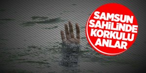 Dalgalarla boğuşan kadın son anda kurtarıldı
