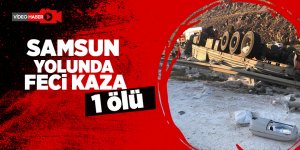 Kontrolden çıkan tır devrildi: 1 ölü
