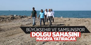 Samsunspor yöneticilerinden yerinde inceleme