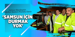 Başkan Mustafa Demir'den hafta sonu yoğun mesai