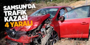 Samsun'da iki otomobil çarpıştı: 4 yaralı