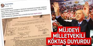 Müjdeyi Milletvekili Köktaş duyurdu! Samsun'a 2. Üniversite tamam