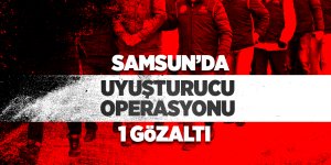 Samsun'da uyuşturucu operasyonu: 1 gözaltı