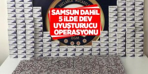 Samsun dahil 5 ilde dev uyuşturucu operasyonu