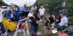 Yemeğe giden aile ölümden döndü