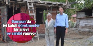 Samsun'da öğretmenlerden örnek davranış