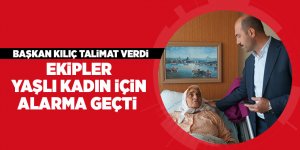 Terme'de ekipler yaşlı kadın için alarma geçti