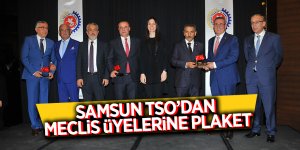 Samsun TSO’dan meclis üyelerine plaket