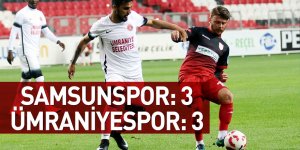 Samsunspor: 3 - Ümraniyespor: 3