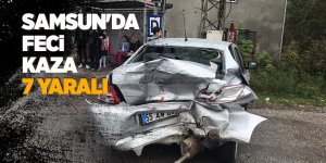 Samsun'da trafik kazası: 7 yaralı