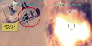 Barış Pınarı Harekatı'nda teröristlere ait araca tam isabet