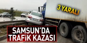 Samsun'da trafik kazası: 3 yaralı