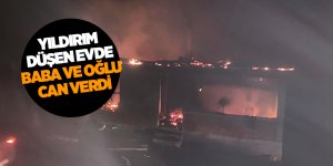 Giresun'da yıldırım düşen ev yandı: 2 ölü 