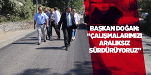 Halit Doğan yol çalışmalarını yerinde inceledi