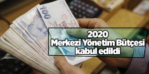 2020 Merkezi Yönetim Bütçesi kabul edildi