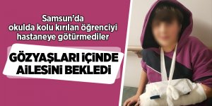 Kolu kırılan çocuğu hastaneye götürmek yerine okulda beklettiler