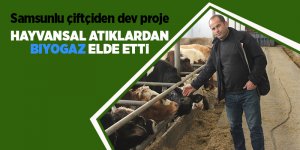 Samsunlu çiftçiden dev proje