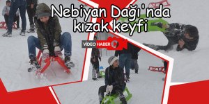 Nebiyan Dağı'nda kızak keyfi