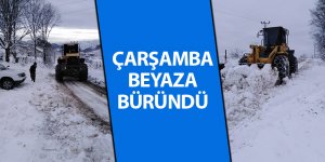 Çarşamba beyaza büründü